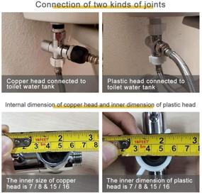 img 2 attached to 💧 SOMDARHK T Adapter with Shut-off Valve: A Versatile Bidet Solution with Chrome Finish