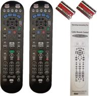 spectrum tv remote control: choose from 3 types, compatible with time warner, brighthouse, and charter cable boxes (pack of 2, ur5u-8780l) logo