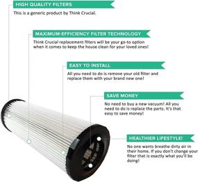 img 2 attached to 🔄 Crucial Vacuum Replacement HEPA Style Filter | Compatible with Dirt Devil Part # F1,2JC0280000,2JC0360000,3JC0280000 | Fits Breeze Models: M085810,M088150,M088160,M088162,M088175 | 2 Pack