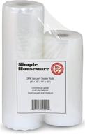 🛍 simplehouseware vacuum sealer bags roll, 2-pack - 100 feet sous vide bag roll set logo