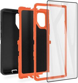 img 1 attached to 📱 AICase Galaxy Note 10 Plus Case - Full Body Rugged Heavy Duty Case with Screen Protector, Drop Protection, Shockproof, Dust Proof - 3-Layer Protective Cover for Samsung Galaxy Note 10 Plus