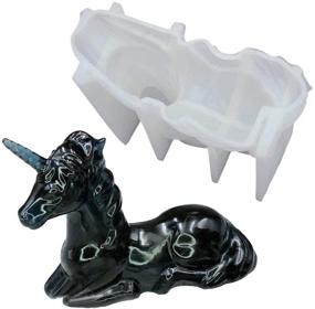 img 4 attached to Magical Unicorn Resin Mold for DIY Handmade Crafts: Create Stunning 3D Unicorn Shaped Soap, Candle, Plaster, and More!