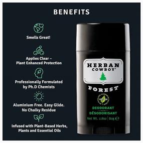 img 3 attached to 🌲 Herban Cowboy Forest Deodorant for Men - Long-lasting Protection, 2.8 Oz