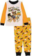🐶 милые и уютные: детские пижамы nickelodeon paw patrol из хлопка с плотной посадкой на все сезоны. логотип