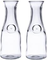 🍷 2-pack of anchor hocking 1 liter water or wine carafes logo