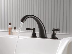 img 3 attached to 🛀 Enhance Your Bathing Experience with Delta Faucet Windemere 2-Handle Widespread Roman Tub Faucet Trim Kit in Oil Rubbed Bronze - Deck-Mount, BT2796-OB (Valve Sold Separately)