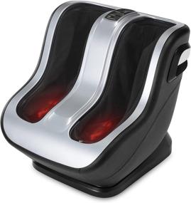 img 4 attached to 👣 Enhanced Foot and Calf Massager with Soothing Heat, Shiatsu Feet Massager Device to Alleviate Sore Feet, Legs, Ankles; Kneading, Rolling Foot and Leg Massager for Improved Circulation, Relaxation; Suitable for All Foot Sizes