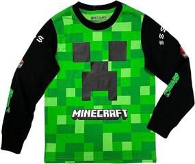 img 2 attached to Minecraft Creeper Little Sleeve Graphic
