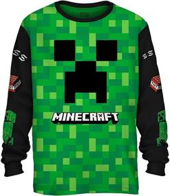 img 4 attached to Minecraft Creeper Little Sleeve Graphic