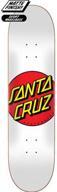santa cruz skateboard classic white logo