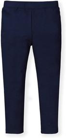 img 3 attached to Henry Hope Girls' Button Ponte Pants & Capris: Stylish Clothing for Girls