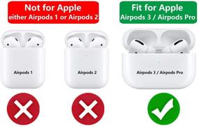 img 3 attached to Чехол LOGICOS для зарядного кейса Apple Airpods 3 / Airpods Pro - чехол из PU-кожи для зарядного кейса Apple Airpods 3 / Airpods Pro (Черный - крокодил)