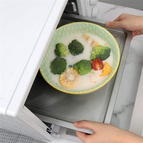 img 1 attached to 🥡 Convenient and Stylish DeeCoo Stackable Porcelain Microwavable Containers: Maximize Capacity and Functionality