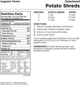 img 2 attached to Augason Farms Dehydrated Potato Shreds Outdoor Recreation