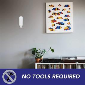 img 1 attached to 🖼️ Canvas Wall Hangers - Removable Painting Hooks for Artwork, Wall Art Hanger (4 Hooks, 8 Strips) Holds up to 18 x 24" Canvases, Maximum Load 3-4 lbs