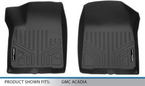 img 1 attached to 🔝 High-Quality MAXLINER 1st Row Floor Mat Set in Black for 2017-2021 GMC Acadia: Protect Your Vehicle with Style