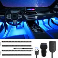 🔦 sealight led interior lights: 72 leds, 96 modes, dynamic music mode logo