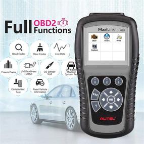 img 2 attached to 🔧 Autel ABS SRS OBD2 Scanner, Autel Scanner Maxilink ML619, Enhanced AL619 Upgrade, Check Engine Code Reader with 10 OBD2 Test Modes