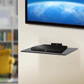 img 1 attached to 📺 Mount Plus T400-DV Ultra Low Profile Tilt Wall Mount with Floating Entertainment Shelf – Ideal for 26-55" Screen TVs & Multiple Devices – Easy Two Stud Installation – VESA 75x75mm to 400x400mm