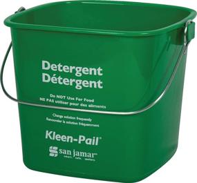 img 3 attached to 🧼 San Jamar KP97GN 3 Quart Green Kleen-Pail Commercial Cleaning Bucket