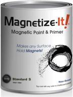 🧲 magnetize-it! magnetic paint & primer (water based) - standard 's' yield 16oz (mistd-1998): transform surfaces into magnetic marvels логотип