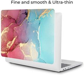 img 2 attached to 📱 OneGET MacBook Pro 13 Inch Case with Touch Bar Laptop Case 2016 2019 A1989 A1706 A1708 A2159 MacBook Pro Cover for MacBook Pro 13 Inches Hard Shell Marble (A2159/A1989/A1706/A1708 Pro 13'' S180)