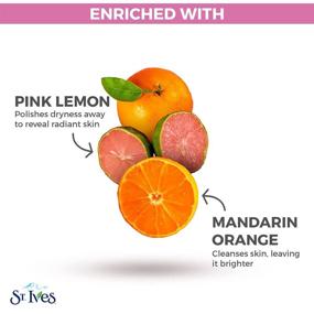 img 1 attached to 🍋 St. Ives Radiant Skin Face Scrub: Pink Lemon & Mandarin Orange 6 oz - Dermatologist Tested & 100% Natural Exfoliants