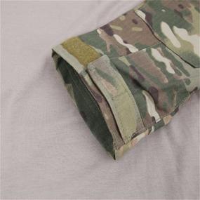 img 1 attached to HJLYQXQ Men's Military Tactical Multicam Army Camo Hunting Airsoft Paintball BDU Combat Uniform - Quick-Dry Shirt and Pants Set