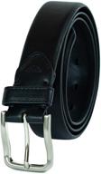 👔 dockers men's leather casual black accessory collection: refined belts and accessories for men logo