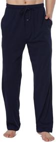 img 2 attached to HomyComy Cotton Bottoms Pockets XX Large Men's Clothing for Sleep & Lounge