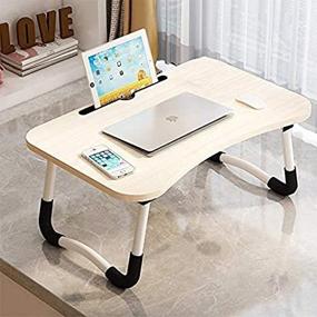 img 1 attached to Versatile Foldable Laptop Bed Table: Lap Desk, Stand, Tray for Bed & Sofa – Perfect for Eating, Working & Writing