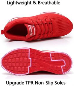 img 3 attached to RUMPRA Women's Lightweight Breathable Athletic Sneakers - Designed for Active Lifestyle