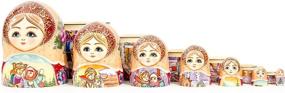 img 1 attached to 🪆 Matryoshka Babushka Novelty: Quirky Nesting Doll Decoration Toy