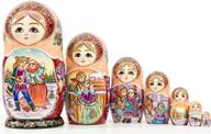 🪆 matryoshka babushka novelty: quirky nesting doll decoration toy logo