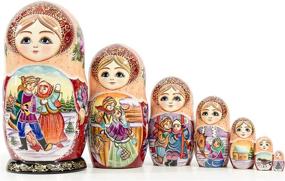 img 4 attached to 🪆 Matryoshka Babushka Novelty: Quirky Nesting Doll Decoration Toy