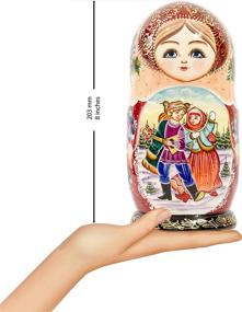 img 3 attached to 🪆 Matryoshka Babushka Novelty: Quirky Nesting Doll Decoration Toy