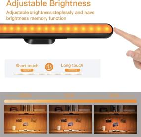 img 1 attached to 🔦 Amber Rechargeable 16 LED Eye-Care Book Light Bar | Blue Light Blocking Reading Night Light | 1600K Strain-Free, Dimmable Touch Lamp for Headboard, Wall, Kids Room, Bunk Bed, Bedroom, Hallway, Desk