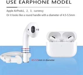 img 3 attached to KKPOT 2 Пары Наушников Earpods с Антипотерянной Петлей - Спортивный Зажим для Ушей против Падения