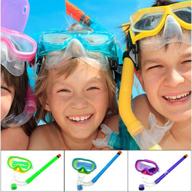 🏊 top-rated swimming studying goggles diving mask snorkel set: a must-have for kids 4-8 logo