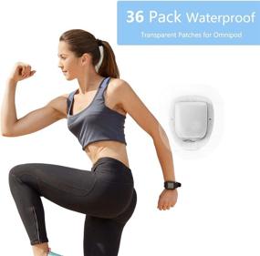 img 3 attached to 💦 Waterproof Omnipod Adhesive Patches - 36 Pack Transparent Tape, Clear Covers for Omnipod - Long-lasting Overpatch, Up to 10 Days