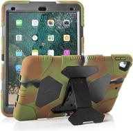 📱 durable ipad air 3 case - shockproof kids protective cover with kickstand for ipad 10.5 2019- army style logo