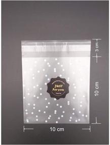 img 3 attached to 🎁 Cellophane Bags with 100 Stickers: The Perfect Adhesive Packaging Solution