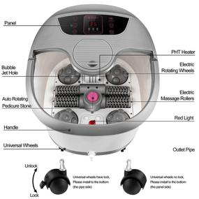 img 3 attached to Порадуйте свои ноги с нашим фут-спа - нагрев и массажные пузырьки в их лучшем виде.