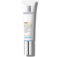 💧 la roche-posay redermic c pure vitamin c eye cream with hyaluronic acid for anti-aging effect, 0.5 fl oz (pack of 1) - reduce wrinkles logo