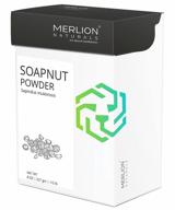 merlion naturals soapnut powder - 100% natural 🌿 for shiny and silky hair (8 oz) - sapindus mukorossi logo