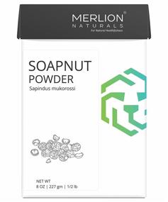 img 2 attached to Merlion Naturals Soapnut Powder - 100% Natural 🌿 for Shiny and Silky Hair (8 oz) - Sapindus mukorossi