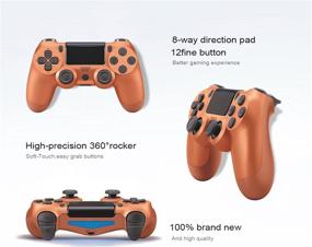 img 3 attached to 🎮 PS4 Wireless Game Controller with Vibration and Audio Function - High-Sensitivity Gamepad for PS4/PS4 Pro/PC & Laptop, Mini LED Indicator, Anti-Slip Design