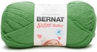 🧶 bernat softee baby yarn, 5 oz, light gauge 3 - grass green | soft and gentle yarn for baby knitting and crocheting логотип