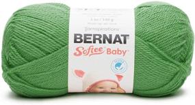 img 4 attached to 🧶 Bernat Softee Baby Yarn, 5 oz, Light Gauge 3 - Grass Green | Soft and Gentle Yarn for Baby Knitting and Crocheting