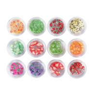 binaryabc 3d fruit slices nail art decorations supplies slime slices - assorted fruit styles logo